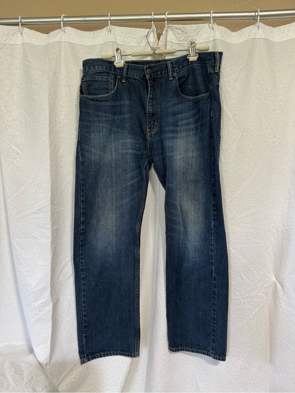 Levi's Men's Dark Blue Straight-Leg Jeans